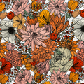Tela floral maxi - Impermeable