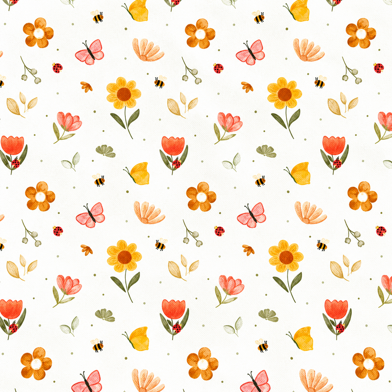 Tela florecillas - Impermeable