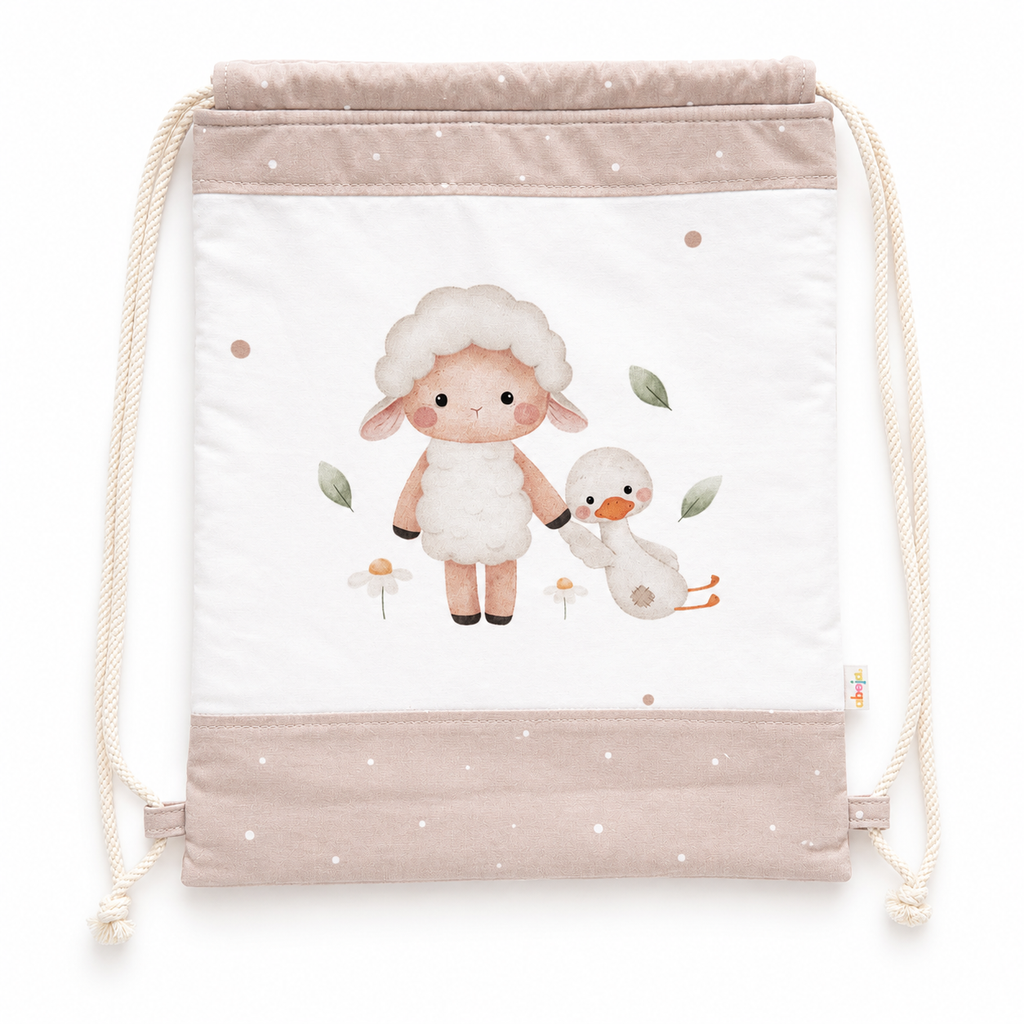 Kit Mochila Piecito - Llamas de algodón