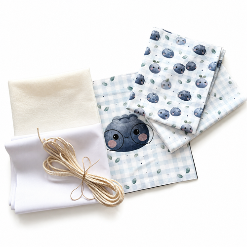 Kit Mochila Piecito Arándanos - 2 Paneles con Patrón de madera